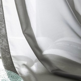 Soft Breeze Grey Chiffon Sheer Curtain 7