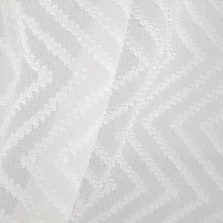 Echo Vertical Wave Patterned Ivory White Voile Curtain 5
